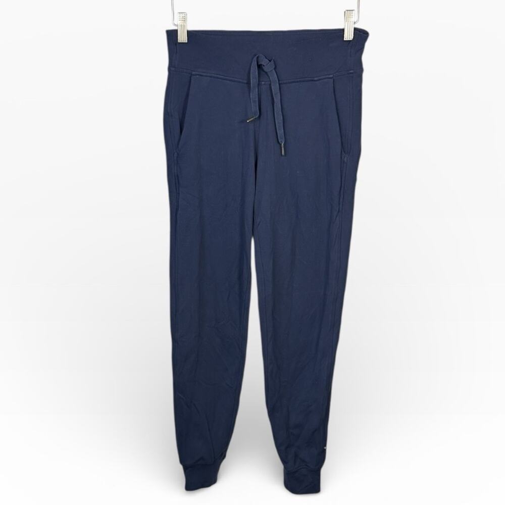 Lululemon Women’s Navy Blue Drawstring Joggers W2123 Sz 4